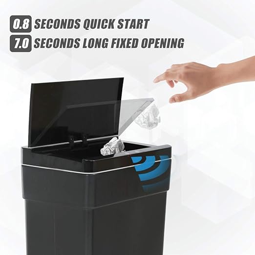 BestOffice 13 Gallon Trash Can Automatic Kitchen Trash Can Touch Free - Image 3