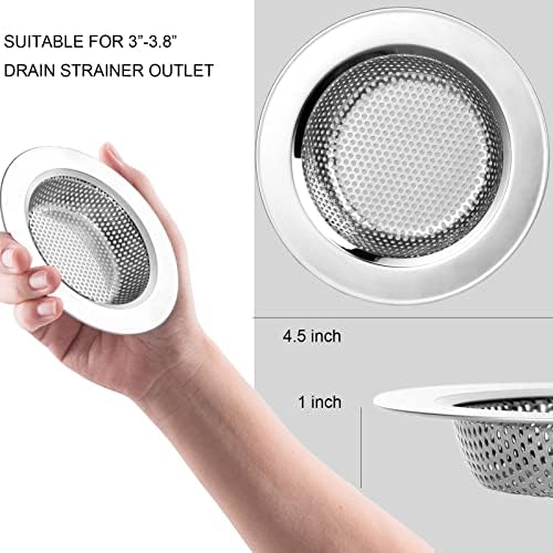Kitchen Sink Strainer and Sink Stopper, Stainless Steel Garbage