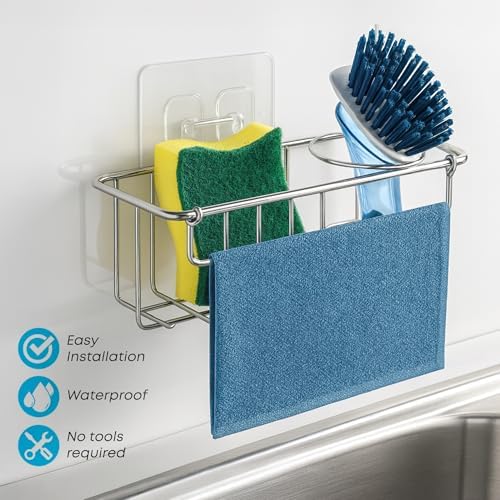 KESOL Sponge Holder for Kitchen Sink, Suction Cups