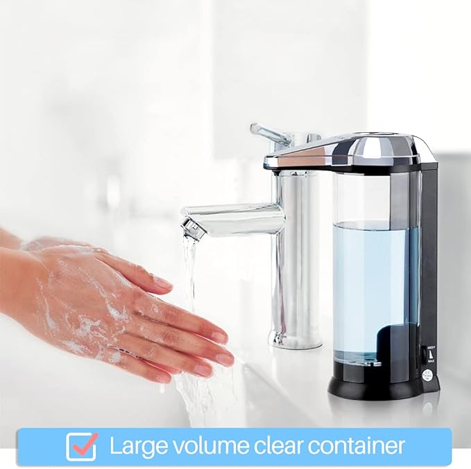 Secura 17oz Automatic Liquid Soap Dispenser, Touchless Battery Operated Hand - Image 2
