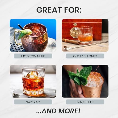 A Bar Above Short Straws for Cocktails, 5 Inch Stainless Steel, 6 Pack