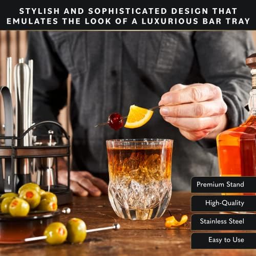 Home Hero Bartender Kit - 22-Piece Cocktail Shaker & Bar Tool Set