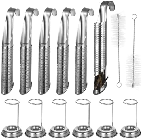 6 Pack Stainless Steel Tea Infuser Set - Fine Mesh for Loose Leaf Tea
