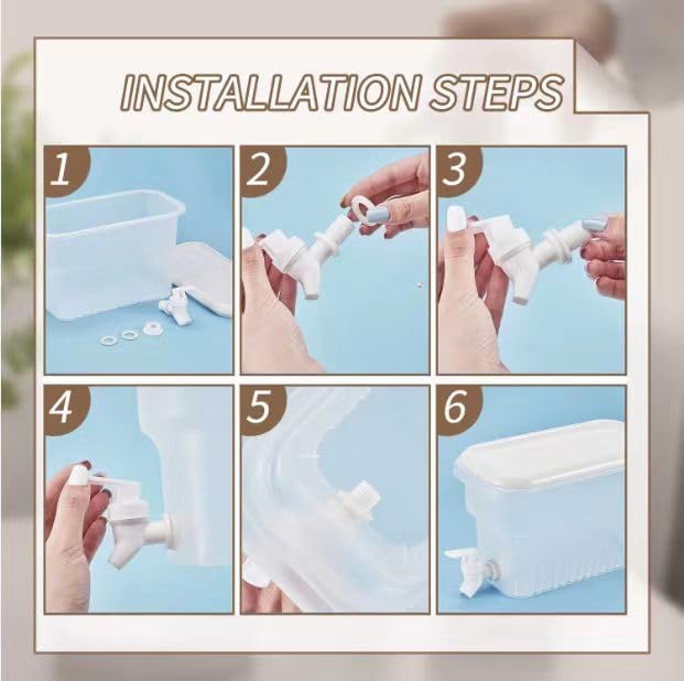 BEWBBAT 2 Pack 1.3 Gallon Fridge Drink Dispenser - Image 5