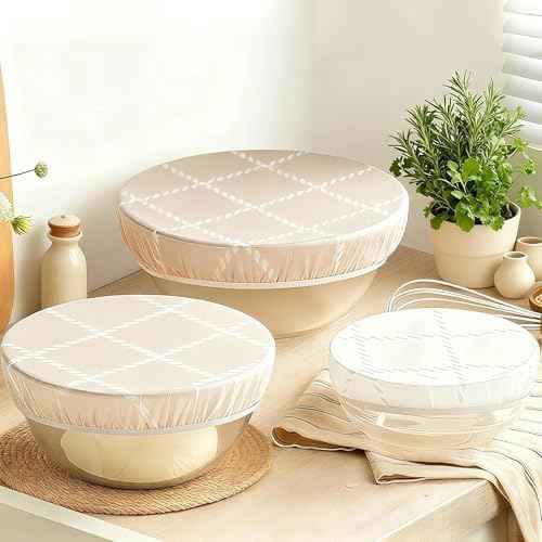 3 Pcs Beeswax Bowl Covers, 8/10/12 Inch