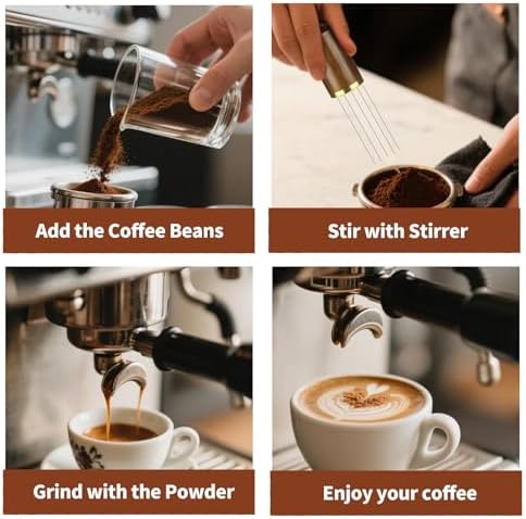 23Pcs Espresso Machine Accessories Set, 51mm Coffee Espresso Tamper