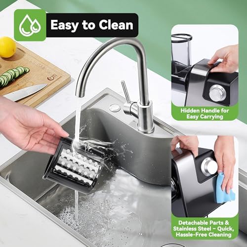 Electric Cheese Grater, 7 in 1 Stainless Steel
