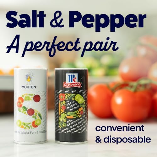 Morton McCormick Salt and Pepper Shaker Set, 5.25 Ounce, 12 Pack