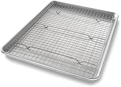 USA Pan Bakeware Half Sheet Baking Pan and Bakeable Nonstick and