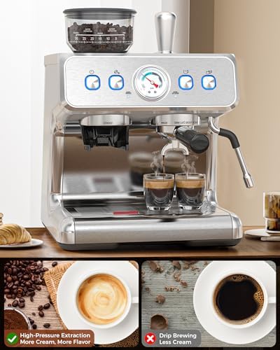 COWSAR 20 Bar Espresso Machine with Grinder