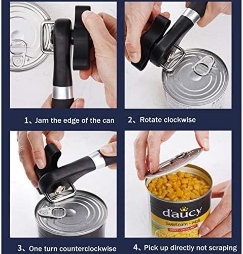 Phmnkl Safety Side Cut Manual Can Opener for Seniors & Arthritis