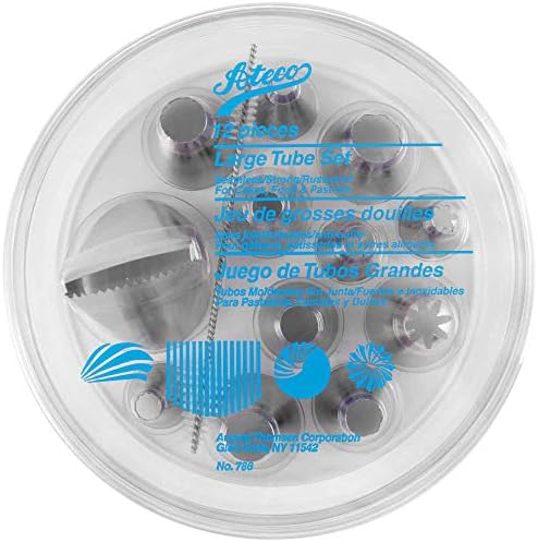 Ateco Jumbo Tip Set, Silver