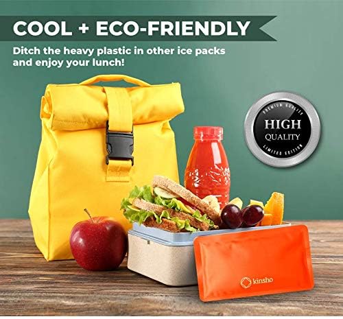 kinsho 4 Pack Ice Packs for Kids Lunch Boxes