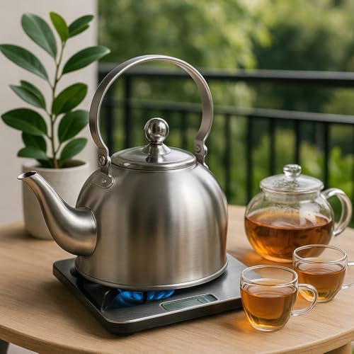 Creative Home Royal Tea Stainless Steel Kettle, 1.0 Quart