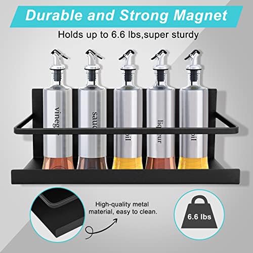 2 Pack Magnetic Spice Rack for Refrigerator