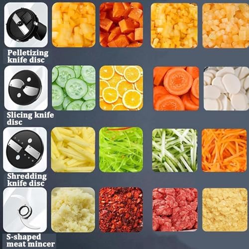 Commercial Vegetable Chopper, 5-in-1, 5L Bowl