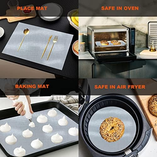 Silicone Baking Mat Roll, Cut to Size Non-slip Pastry Mat, 12IN x 8FT