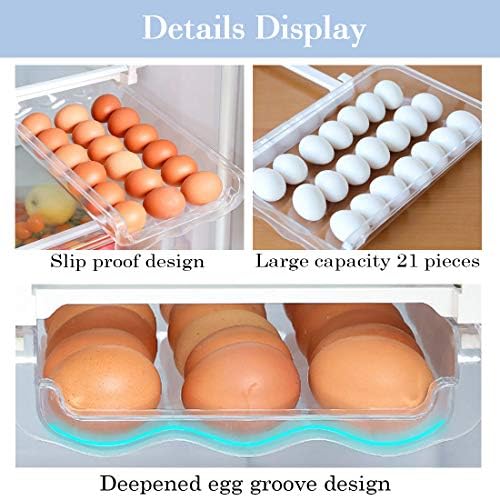 Pull Out Refrigerator Drawer Organizers Fridge Shelf Holder Storage