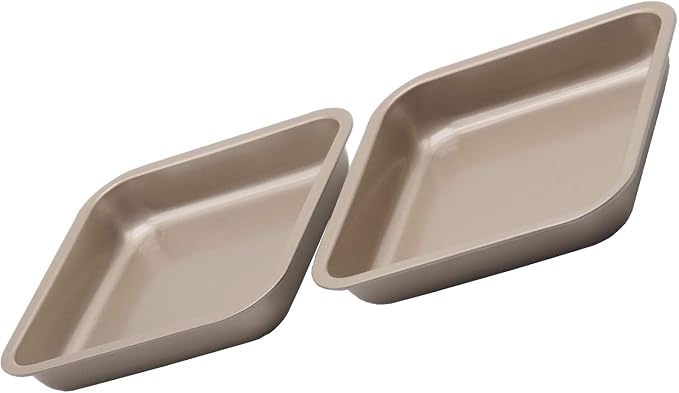 2 Small Baking Pans 8.33 x 8.33 Inch Mini Cookie Sheet Toaster Conventional - Image 3