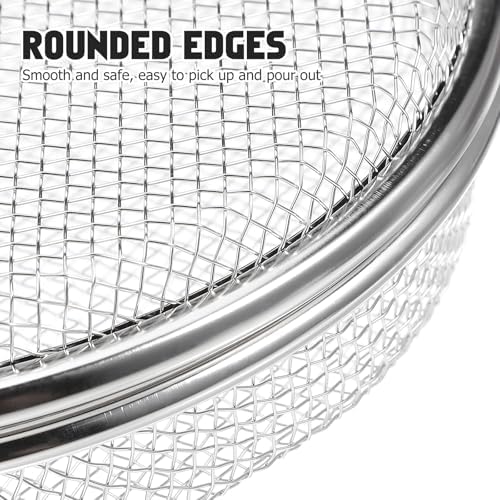 Gadpiparty Round Mesh Dishwasher Basket 7.1 Inch Utensil Storage