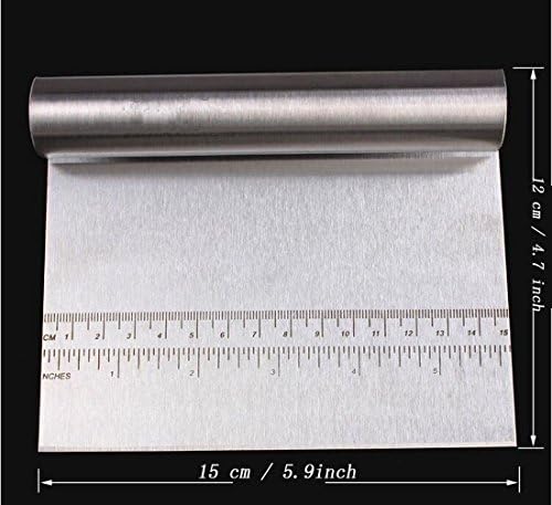 eoocvt Stainless Steel Dough Scraper Cake Pizza Cutter Pastry Bread