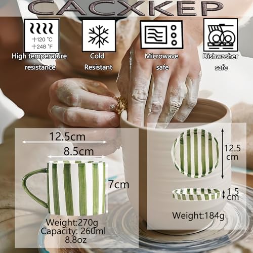 8 Oz Coffee Mug Large Espresso Cups With Saucer Ceramic Coffee Mugs
