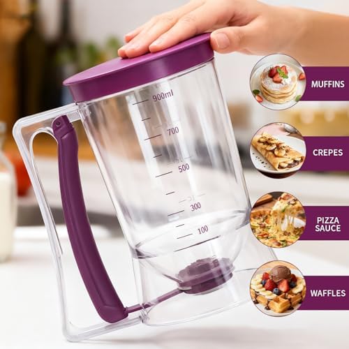 Pancake Batter Dispenser with Squeeze Handle
