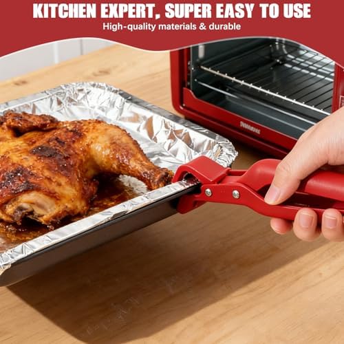 4PCS Hot Plate Gripper Tongs, Silicone