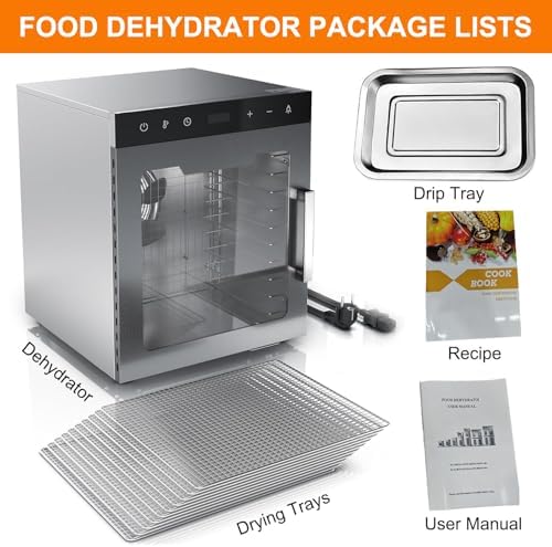 8/10-Tray Food Dehydrator, 800W