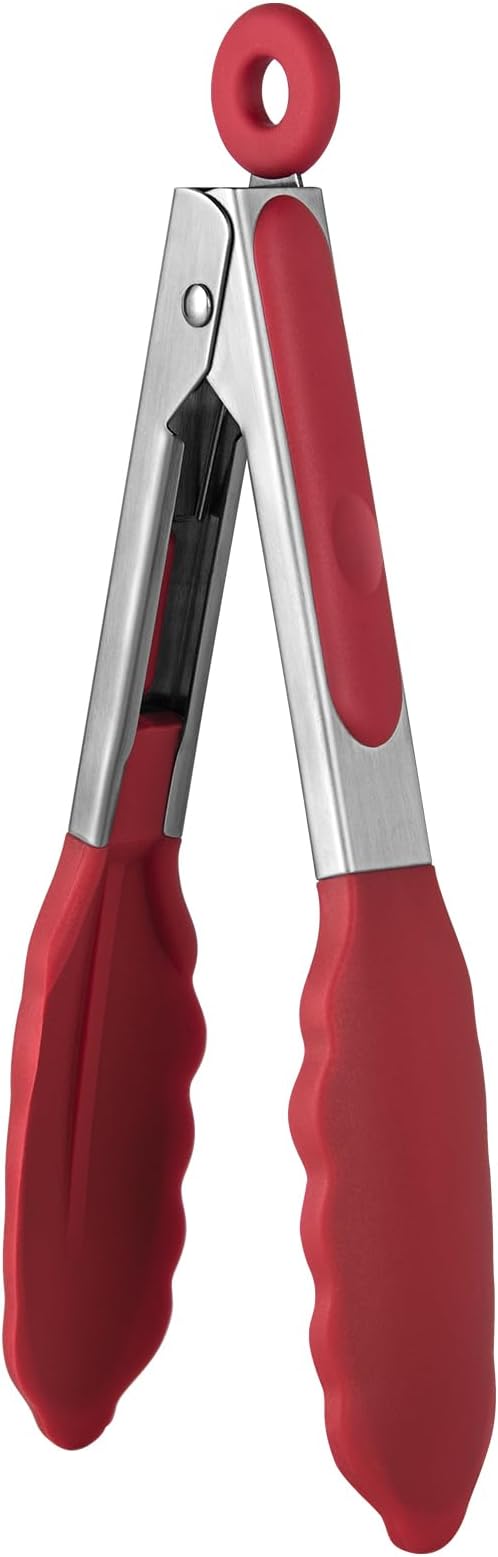 600ºF Heat Resistant Kitchen Tong: U-Taste 7 inch Silicone Cooking Tong by U-Taste