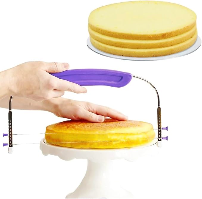 Adjustable 2- wire Cake Slicer Leveler Small Cake Cutter Slicer by PROKITCHEN