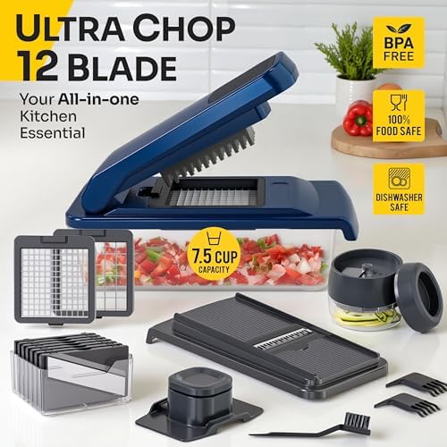 UltraChop All-In-1 Vegetable Chopper, Blue