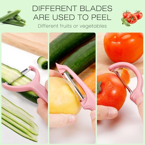 Senbowe Upgrade Potato Peeler for Kitchen, 6PCS Stainless Steel
