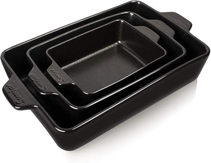 Sweejar Ceramic Bakeware Set, Rectangular Baking Dish by Sweejarco1949