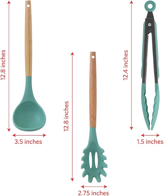 Glad Silicone Kitchen Utensils Set, and Spaghetti Server - Image 5