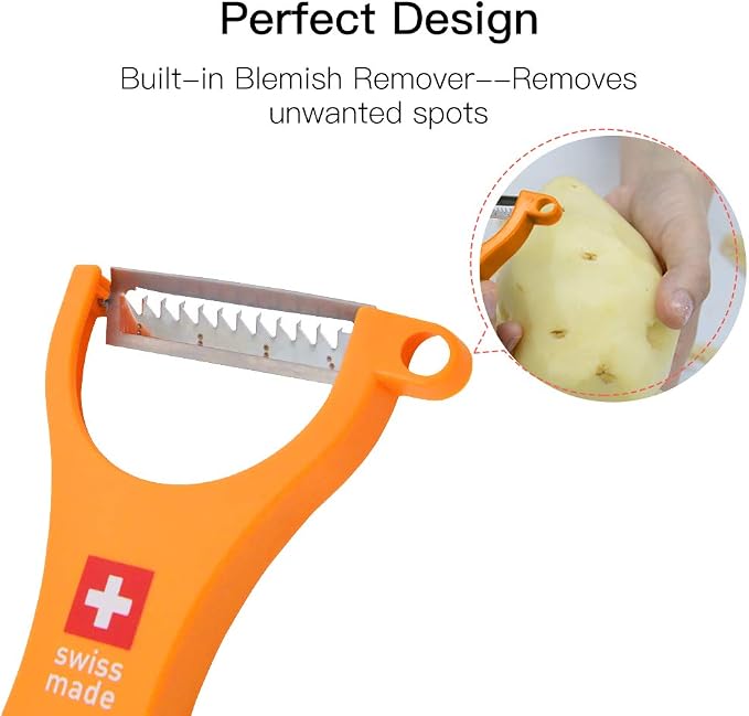 Original Swiss Made Peeler Vegetable&Fruits stainless steel blade Peeler - Image 4