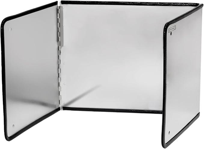 Large 3 Sided Splatter Guard for Frying Stove Top, Oil Splash Guard Cooking for by LTSEAME