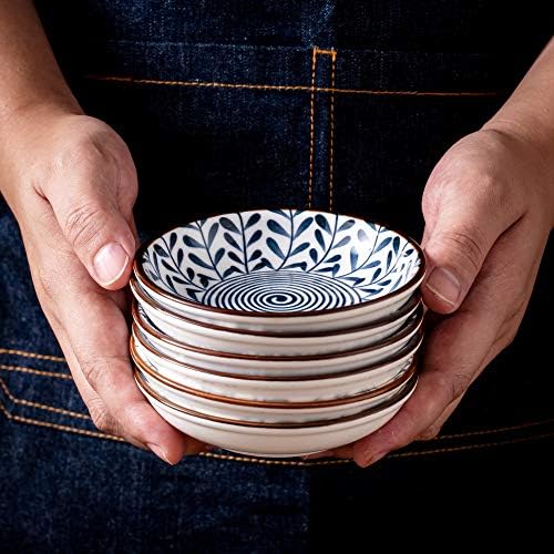 Japanese Style Ceramic Dipping Bowls,4'' Side Dishes Soy Sauce Dish