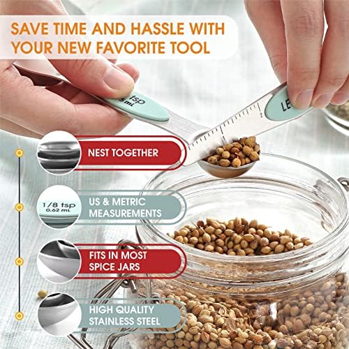 Spring Chef Ice Cream Scoop and Magnetic Measuring Spoons Set Bundle