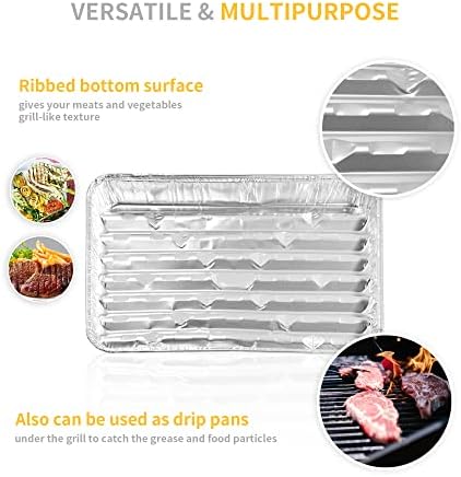 40 Pack Disposable Aluminum Broiler Pan 13 x 9 x 1 inch Aluminum Foil