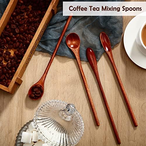 Patelai 10 Pieces Wooden Coffee Spoons