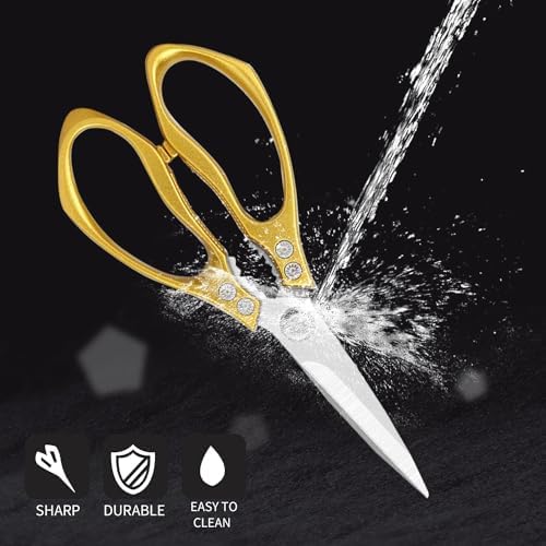 Heavy Duty Sharp Kitchen Scissors, Multipurpose Cutting Scissors for