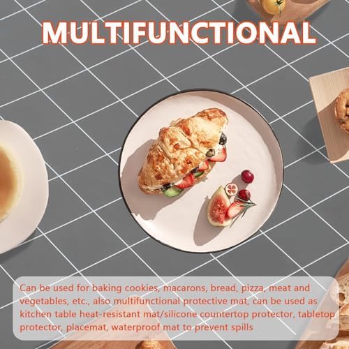 Silicone Baking Mat Roll 15x63 Inch Free Cutting, Non-Slip Oven Pastry