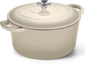 P&P CHEF 6QT Enameled Dutch Oven, Cast Iron Dutch Oven Pot by PPCHEF