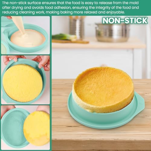 4Pcs Air Fryer Egg Mold, Silicone Egg Bites Molds for Baking Muffin