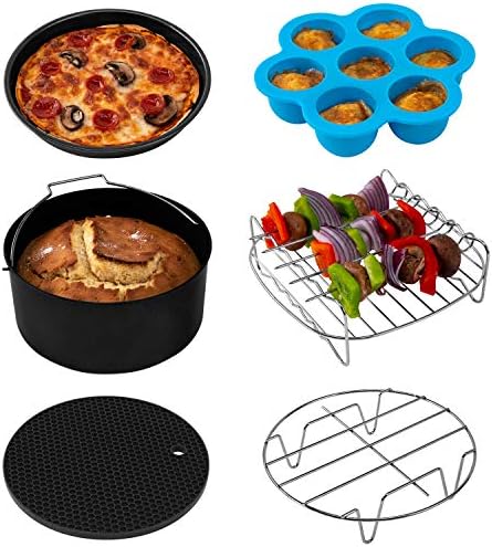 COSORI Air Fryer Accessories, Set of 6 Perfect for Most 5.0 Qt and