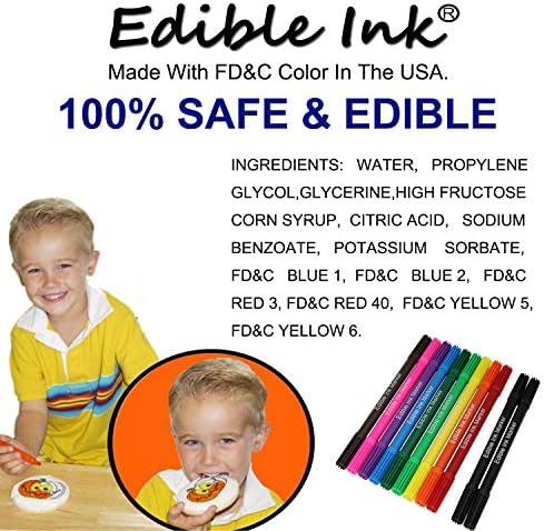 Edibleink Food Coloring Pens, 11Pcs