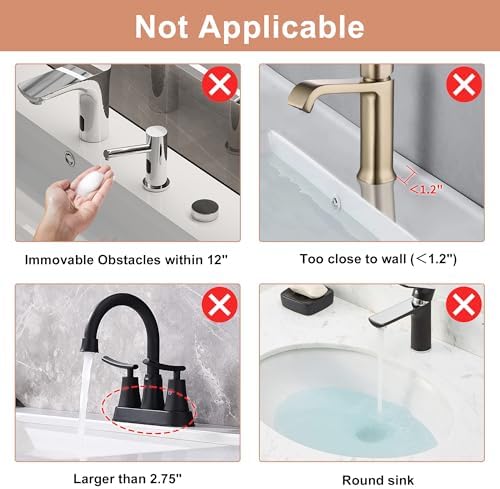 23.6 inch Silicone Faucet Mat for Kitchen Sink - 6° Slope & Fasten