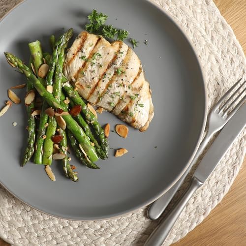 Gibson Home Rockaway 12-Piece Stoneware Dinnerware Set, Matte Finish
