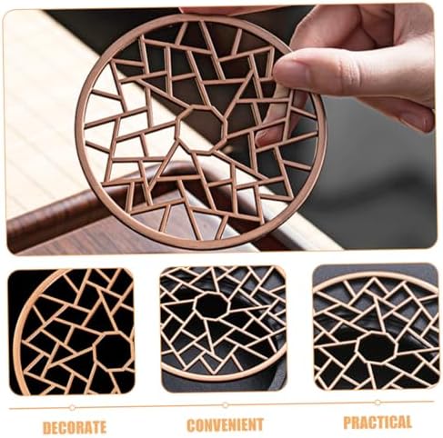 Modern Alloy Trivet Mat for Teapot, Nonslip Tea Warmer Pad